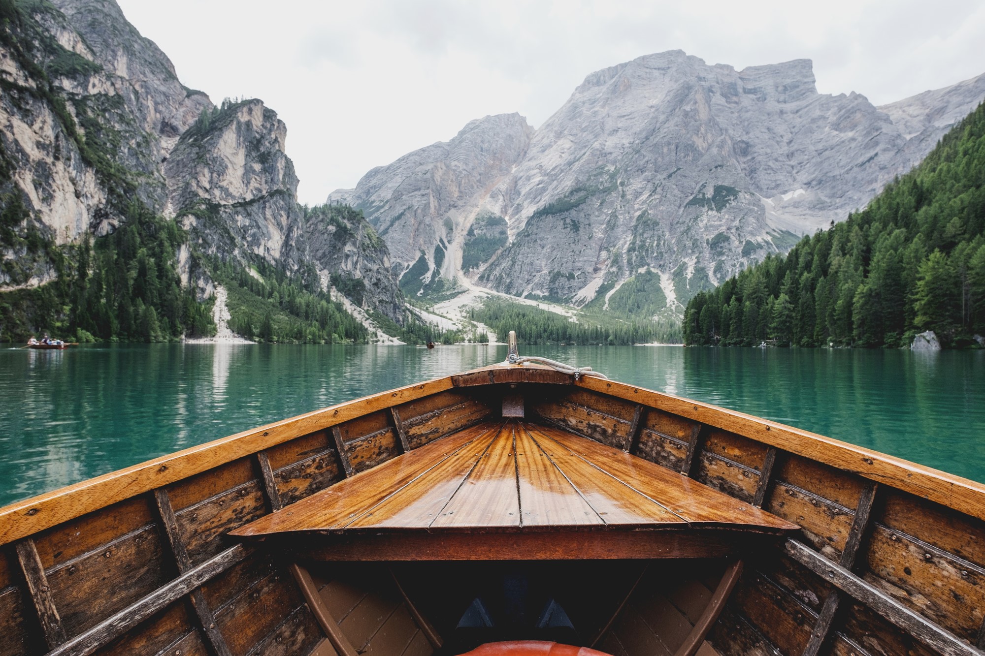boat and mountain